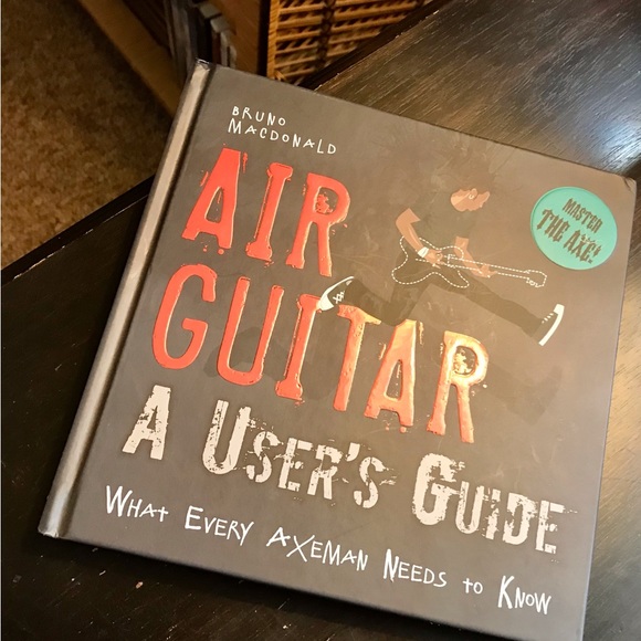 2/$10 Air Guitar A Users Guide Funny Novelty Gift Book Dads Moms Rock Band Books - Picture 6 of 6
